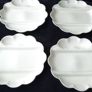 4 asparagus plates in Limoges porcelain