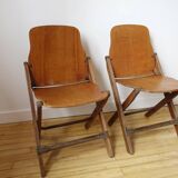 Paire de chaises pliantes US Army WWII