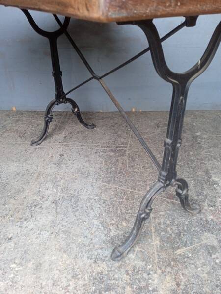 120 cm solid oak bistro table
