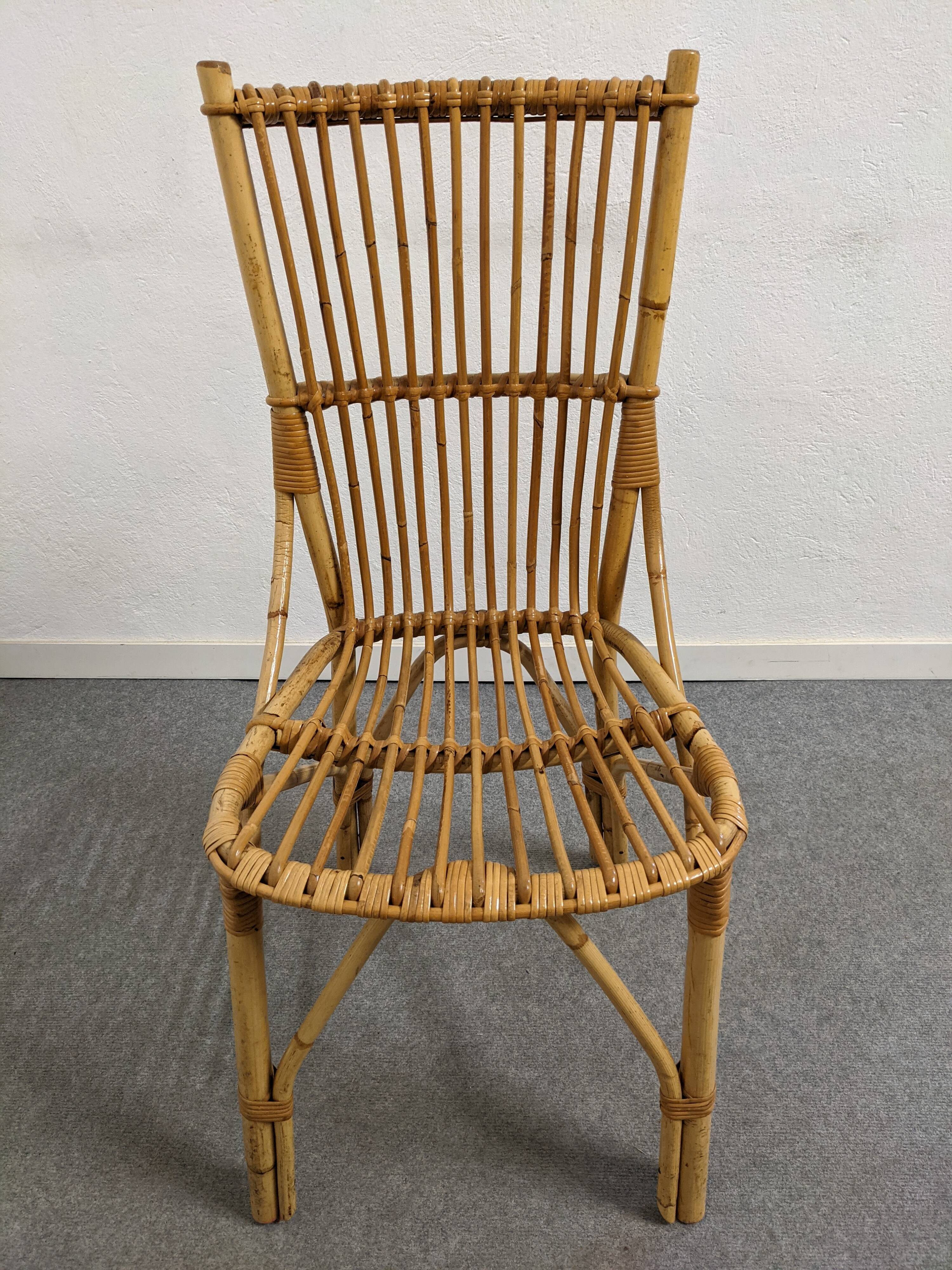 60s/70s bamboo chair