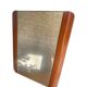 Art Deco modernist mirror in mahogany