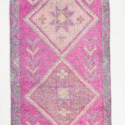 3x10 Faded Pink Orientel Turkish Runner Rug, 91x308Cm