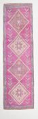 3x10 Faded Pink Orientel Turkish Runner Rug, 91x308Cm