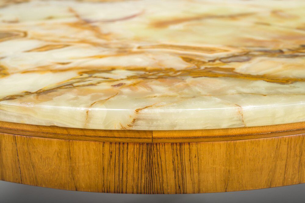 Mid-century coffee table in onyx from Ilse Mobel, 1960s