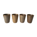 Set of 4 glasses in gres