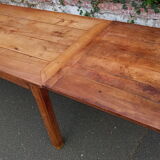 Elm farmhouse table with extensions 6/12 people