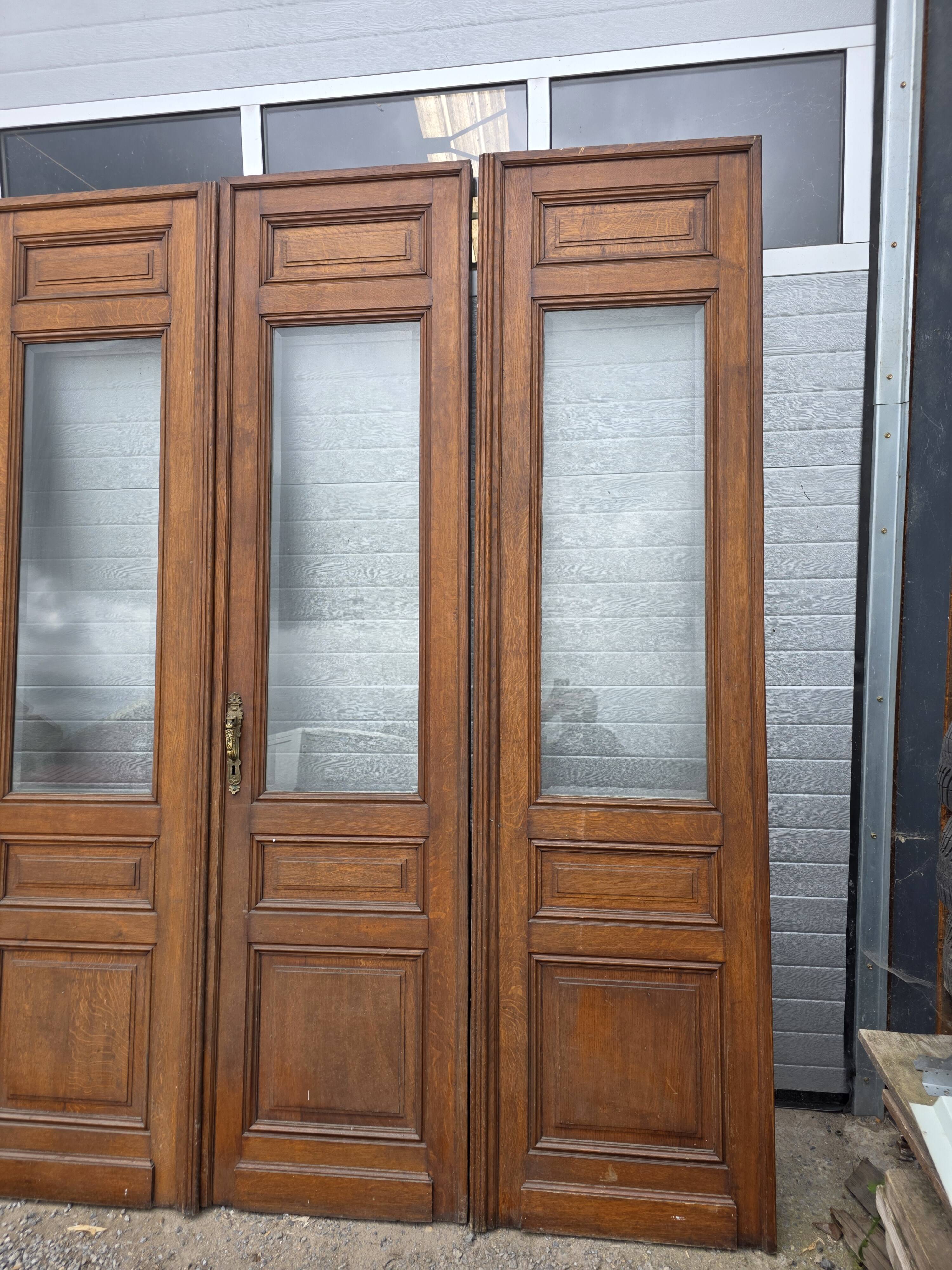 4 solid oak partition doors (high quality)
