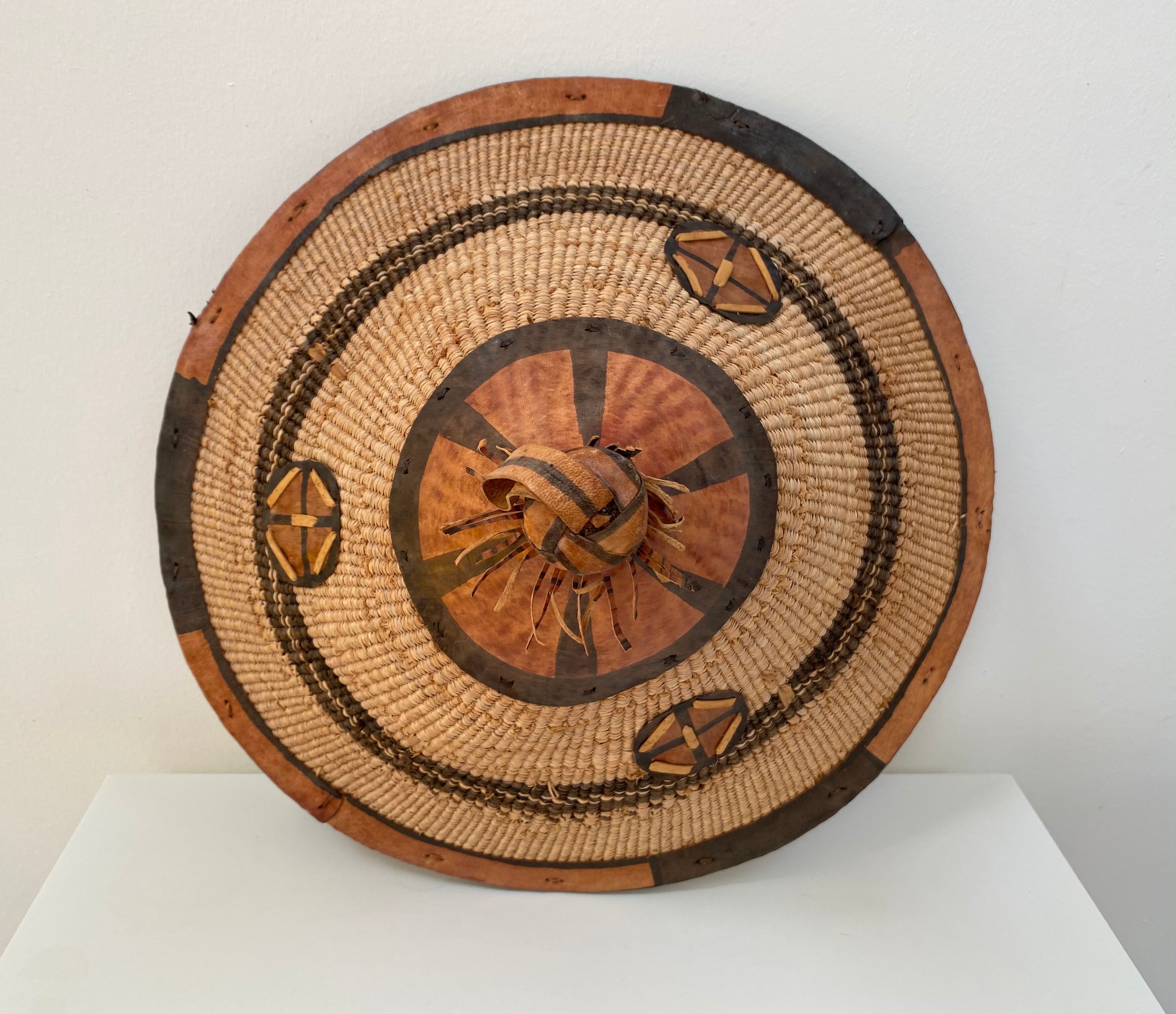 Traditional African hat from the 60s for wall decoration