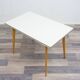 Dining table from the 1950s, grey resin top.