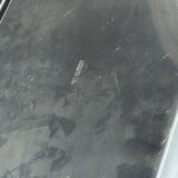 Classic silver tray with pearl stripe frieze