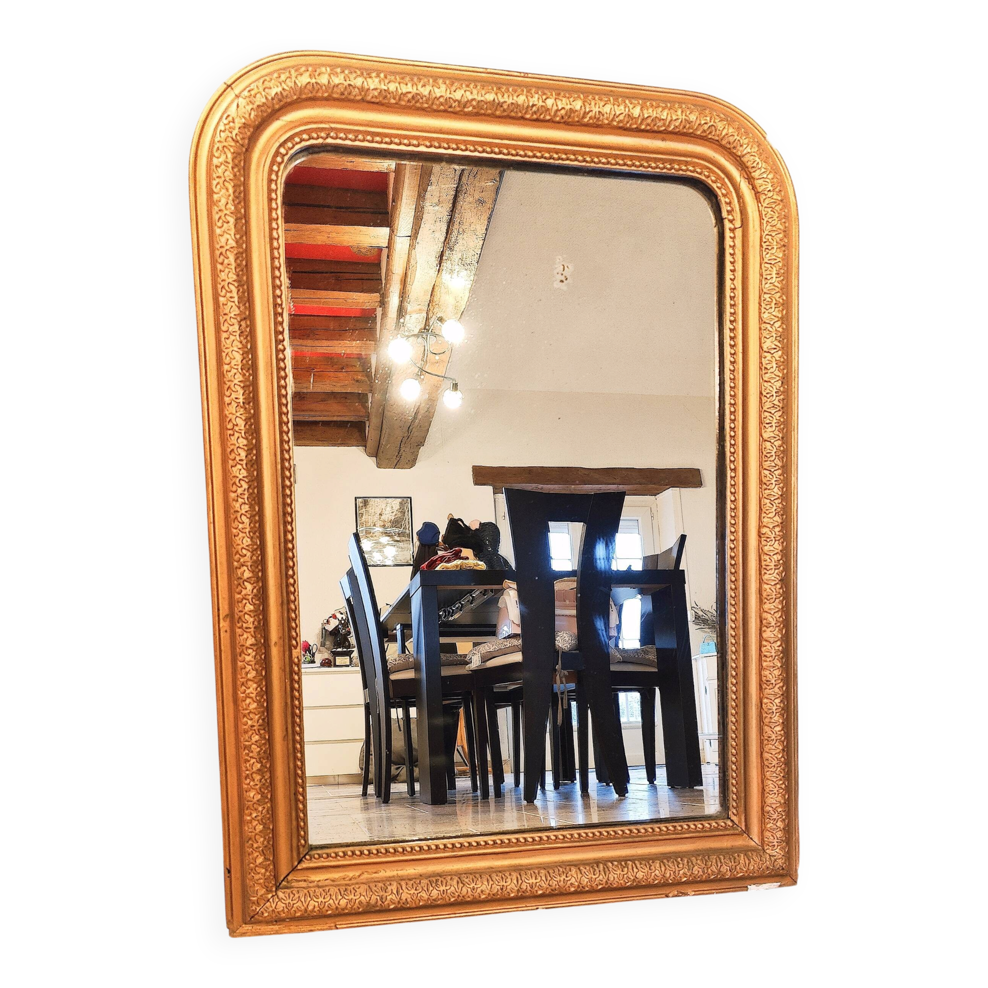 Louis philippe mirror in gilded wood (10)