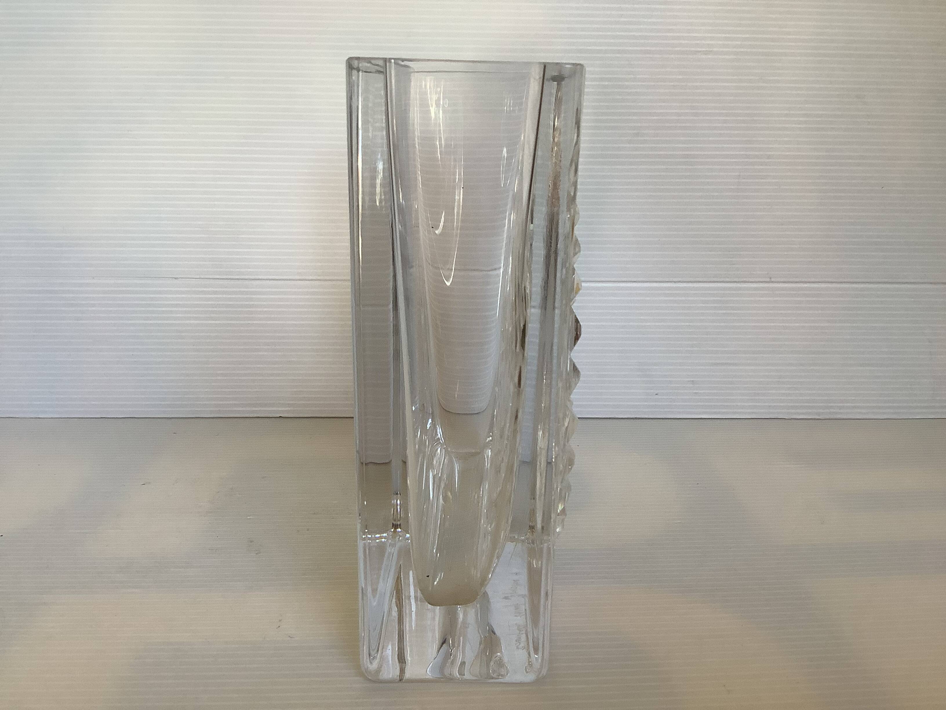 Diamond point crystal vase Germany