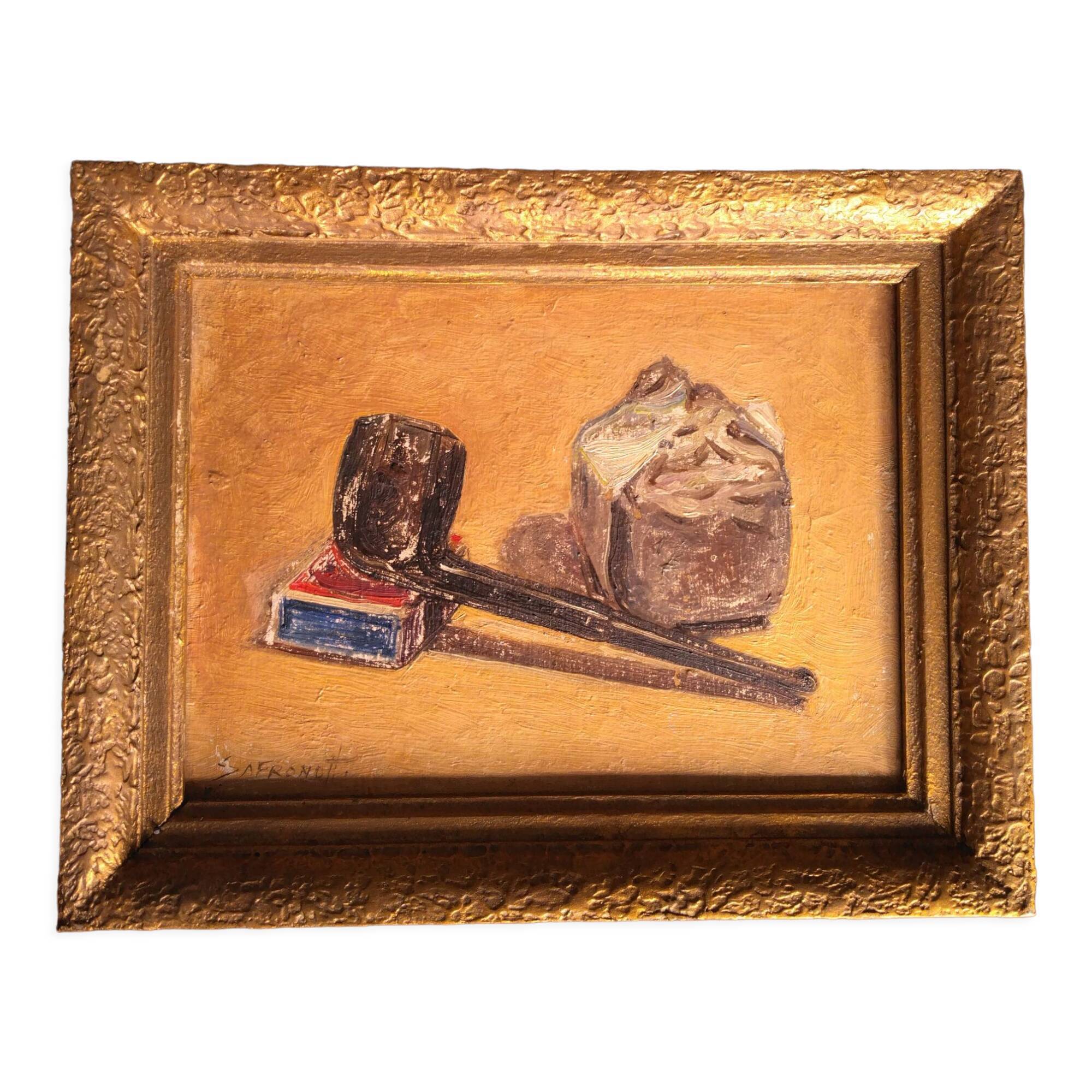 Tableau huile sur isorel Nicolas Safronoff