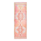 4x10 Runner Salmon Pink Vintage Runner, Turkish Wool Runner, 103x307Cm