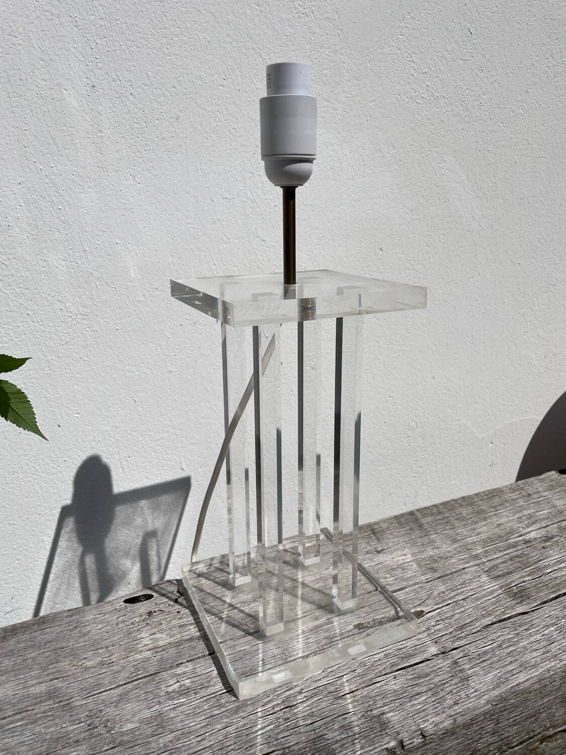 Plexiglas lamp 1970 David Lange