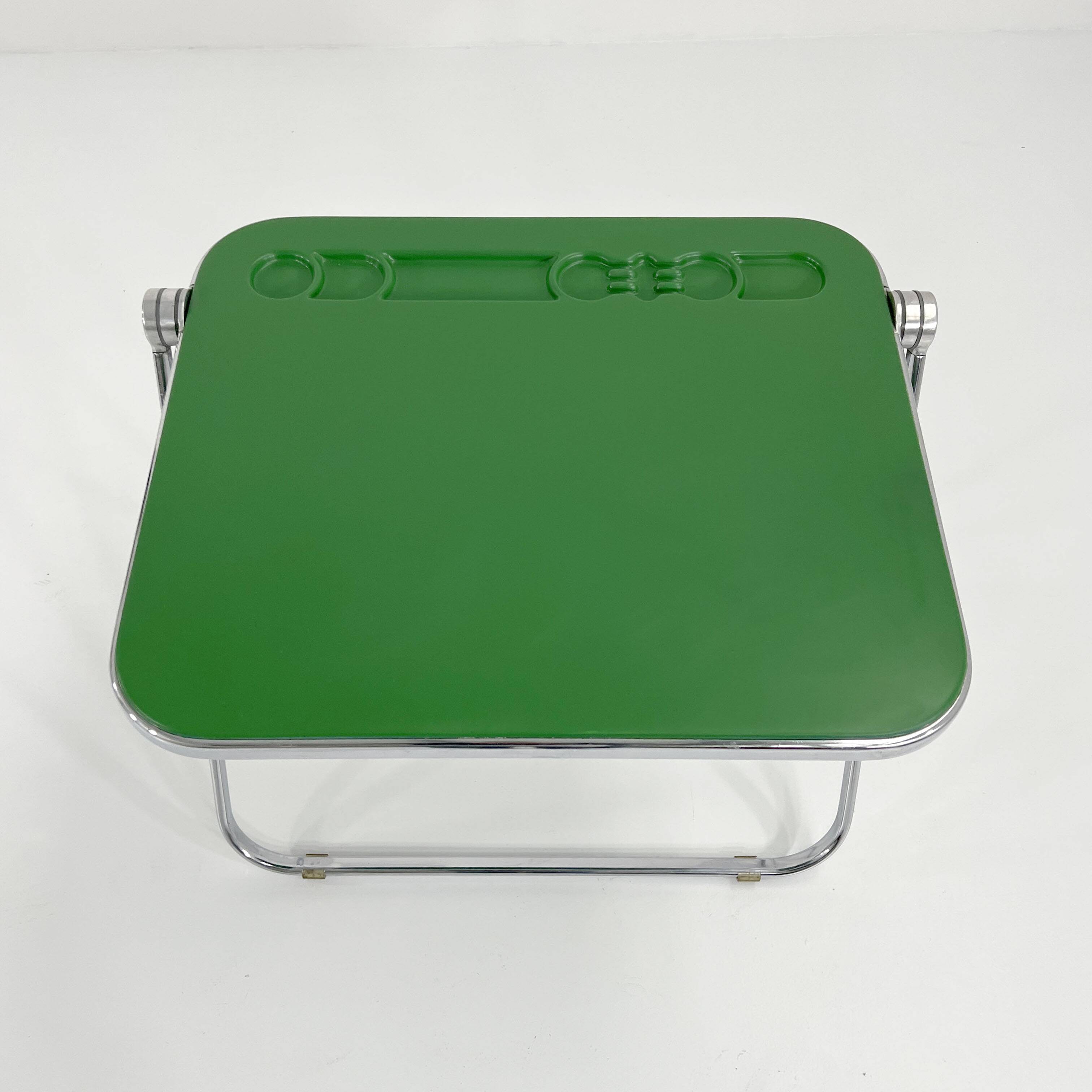 Platone Green Folding Desk by Giancarlo Piretti for Anonima Castelli, 1970