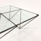 Table low vintage 60s/70s design steel wire