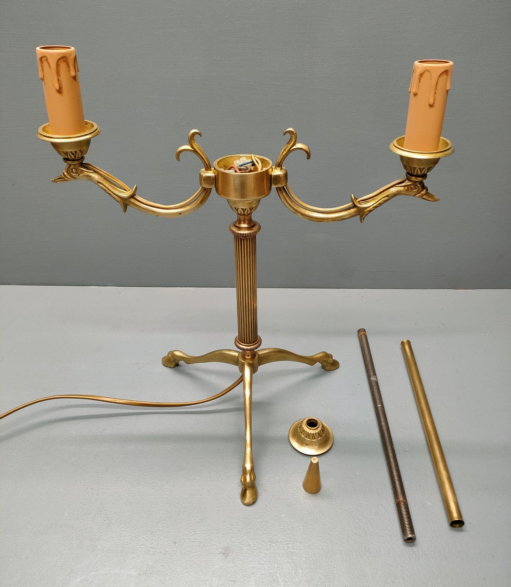 Napoleon III style zoomorphic lamp foot