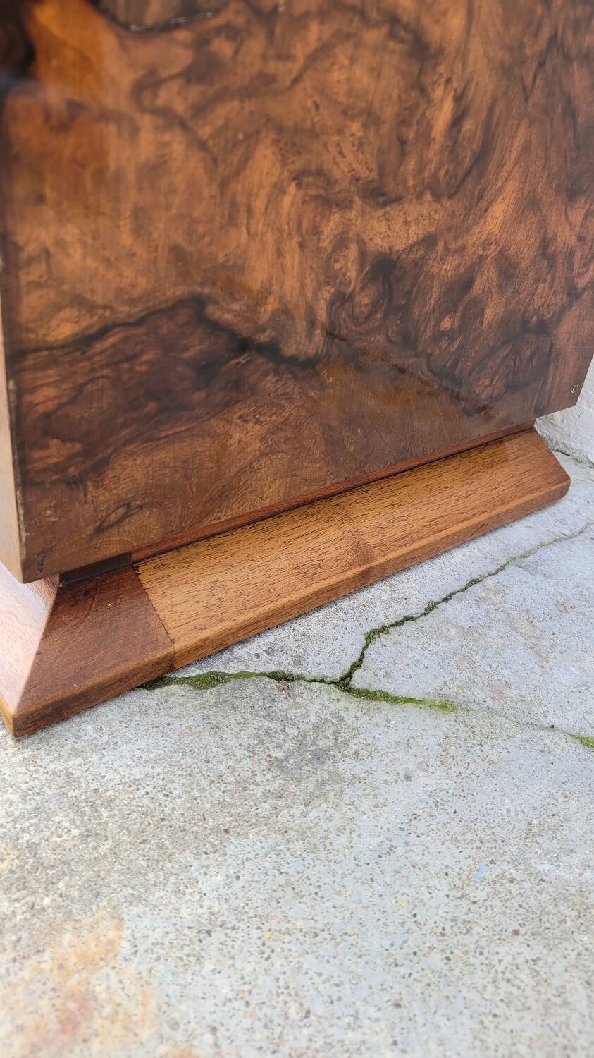 Art Deco period chest of drawers in walnut burl - 1930s