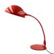 Elio Martinelli, Flex Calotta mod. 660 bright red table / desk lamp, Martinelli Luce Italy, 1972