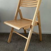 Chaise pliante vintage en hêtre 