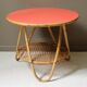 Table vintage rotin & formica