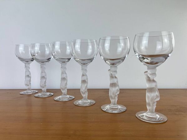 Bayel Venus et Bacchus 13 verres à vin cristal