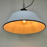 Enamel and cast iron industrial pendant light 1960s