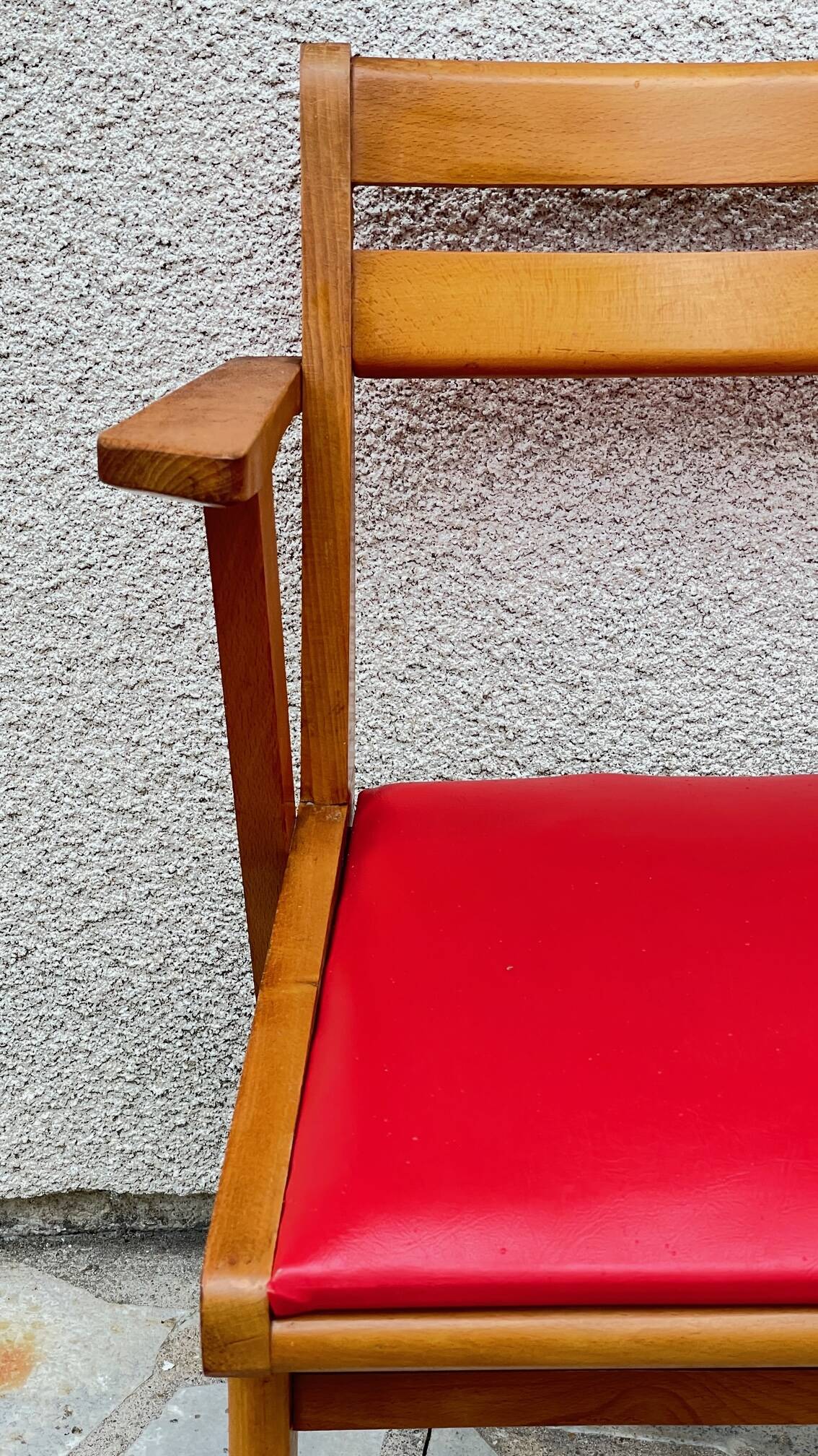 Office armchair with compass legs
