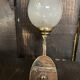 Paire d’appliques laiton et verre vintage
