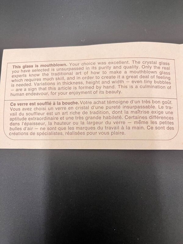 Lot de 6 verres en cristal Spiegelau