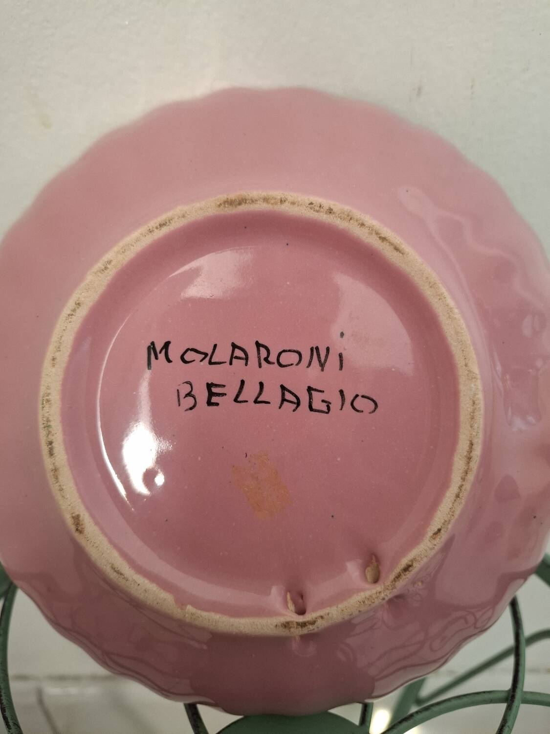 Decorative floral plate signed