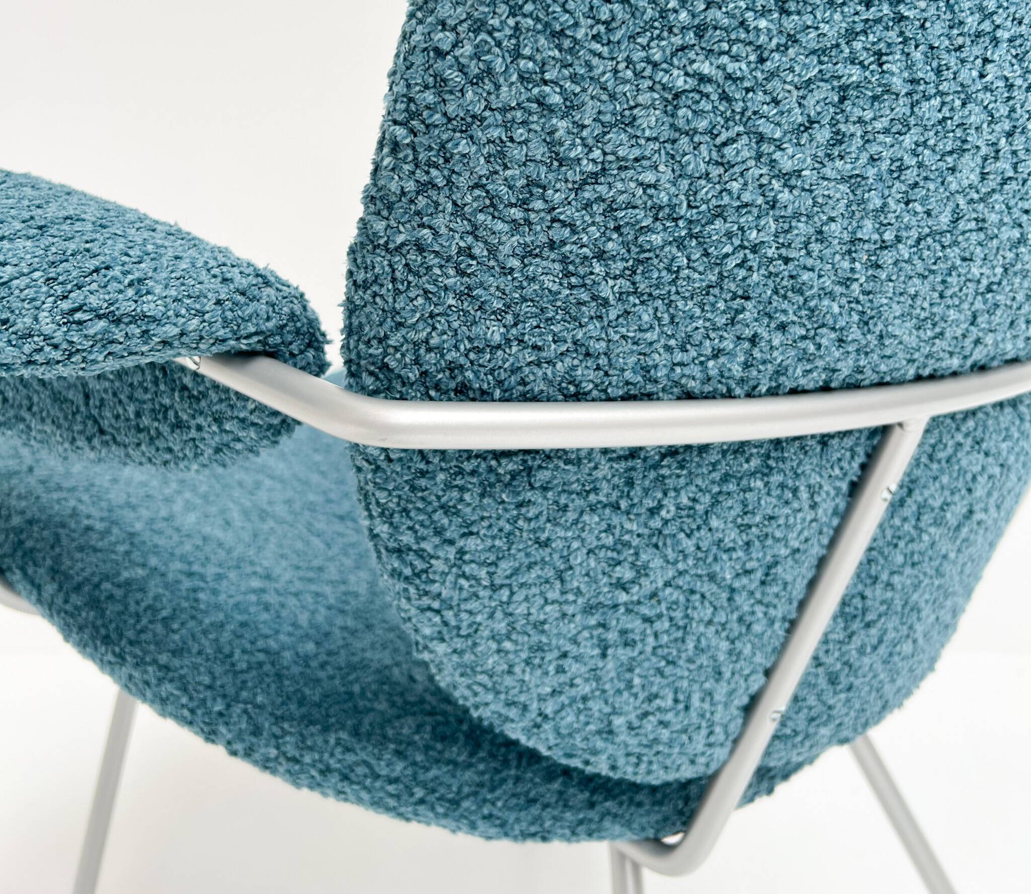 Reupholstered Trienale armchair by Willem Gispen for Kembo Rhenen