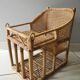 vintage rattan bamboo baby doll chair