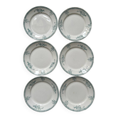 Series of 6 old flat plates