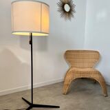 Old design floor lamp from the 50s in metal vintage adjustable lampshade