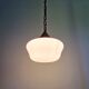 Art Deco suspension in white opaline, 1920s