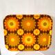 Fiberglass top floral décor design 70s