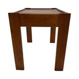 Vintage set of 3 side tables nesting pine wood 60s