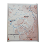 Old poster "East of the Paris basin / The middle Loire" - Rossignol