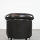 Luxury dark cowhide Chesterfield club armchair in English style