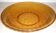 Large orange braided glass dish 27.5 cm