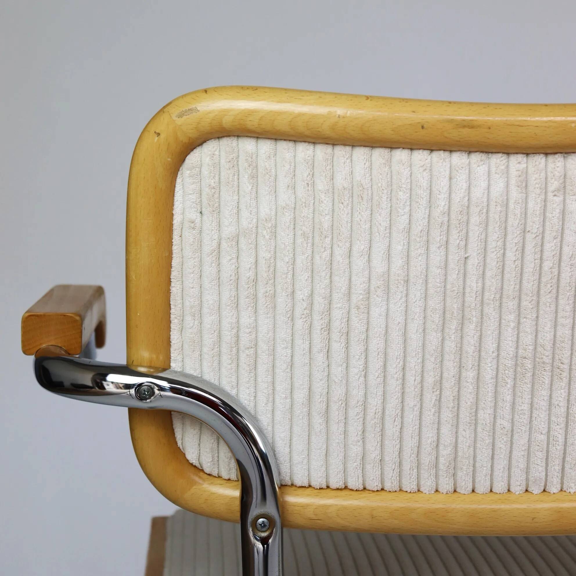 Pair of B64 velvet chairs