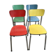 Chaises en formica vintage