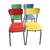 Chaises en formica vintage
