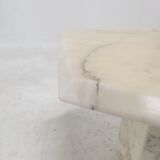 Set of 3 Italian Carrara Marble Side Tables, 1980s