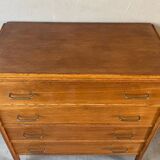 Vintage oak chest of drawers from the 60s