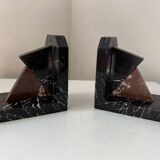 Pair of Art Deco marble bookends