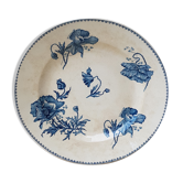 Ceramic plate poppy decoration