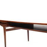 Rectangular Rosewood Coffee Table with Two Drawers, Denmark